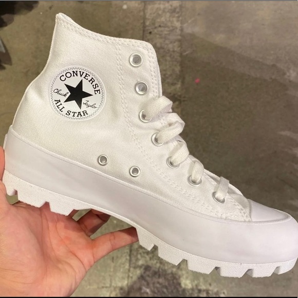 Converse Lugged Hi white NEW - Picture 1 of 5